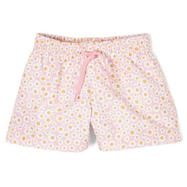 Boys Kids Daisy Daisies Flowers Quick Dry Beach Swim Trunk Slim Fit Swimsuit Beach Shorts with Drawstring 